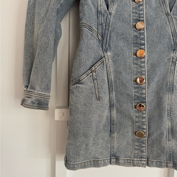 ACLER Mini Denim Dress (new, never worn) - Picture 3 of 6